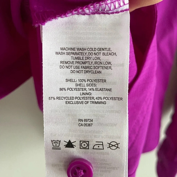 COLUMBIA Omni-Shade Sun Protection  Magenta Button Down Hiking Camping Shirt XS - Picture 10 of 15